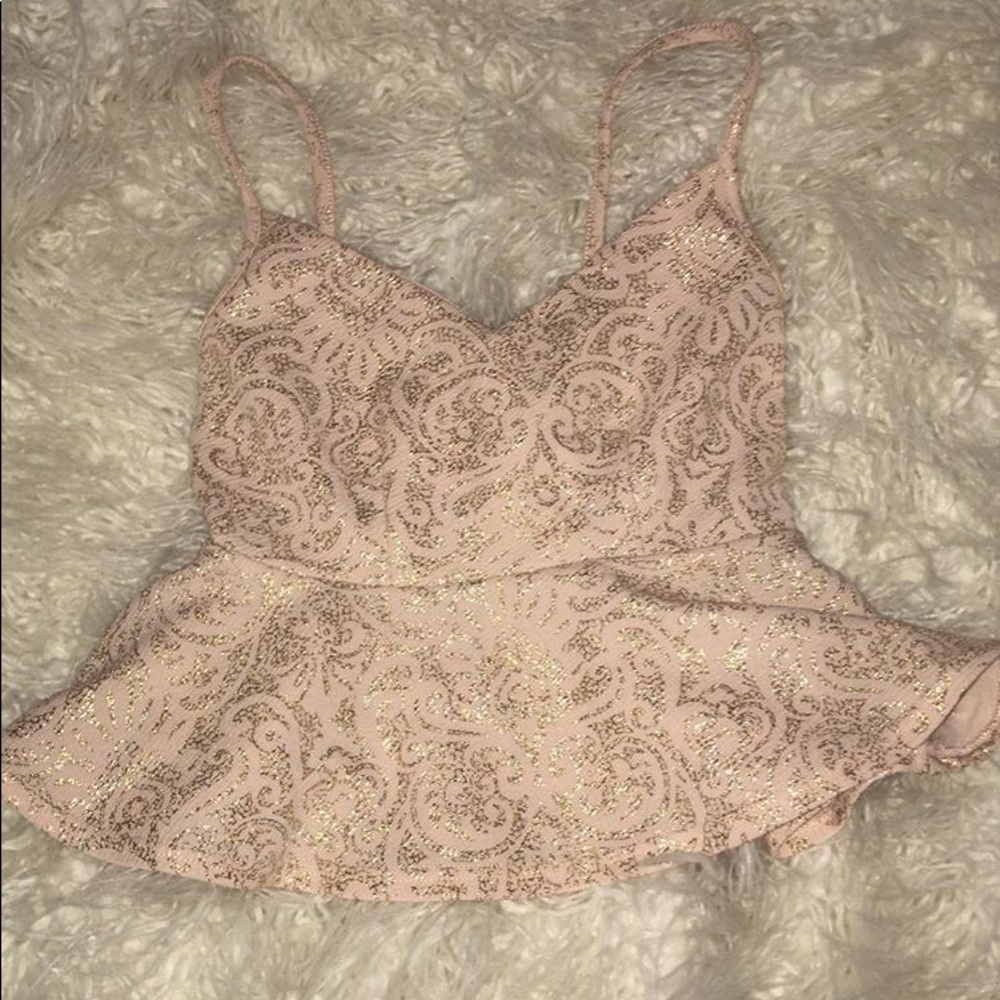 Pink crop top